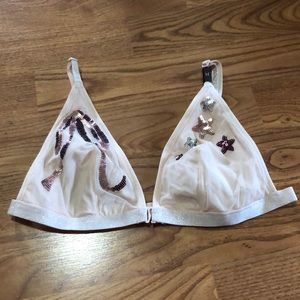 Victoria’s Secret embellished bralette. Medium NWT